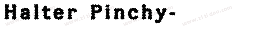 Halter Pinchy字体转换